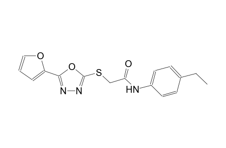 N-(4-ethylphenyl)-2-{[5-(2-furyl)-1,3,4-oxadiazol-2-yl]sulfanyl}acetamide