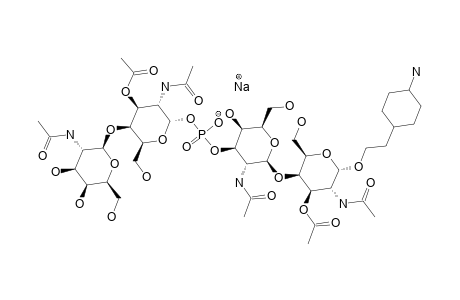 #30;2-(4-AMINOCYCLOHEXYL)-ETHYL-2-ACETAMIDO-2-DEOXY-BETA-D-GALACTOPYRANOSYL-(1->4)-2-ACETAMIDO-3-O-ACETYL-2-DEOXY-ALPHA-D-GALACTOPYRANOSYL-PHOSPHATE-(1-