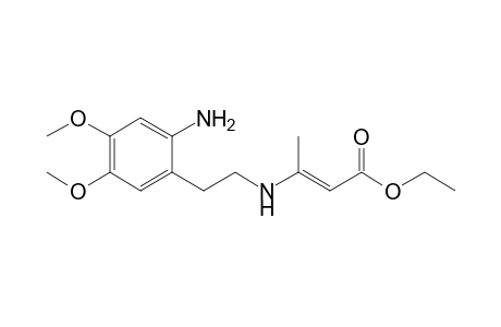 Ethyl 3-{[2'-(2"-Amino-4",5"-dimethoxyphenyl)ethyl]amino}-2-butenoate