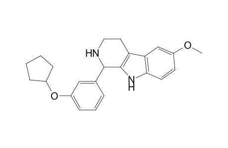 1H-Pyrido[3,4-b]indole, 1-[3-(cyclopentyloxy)phenyl]-2,3,4,9-tetrahydro-6-methoxy-