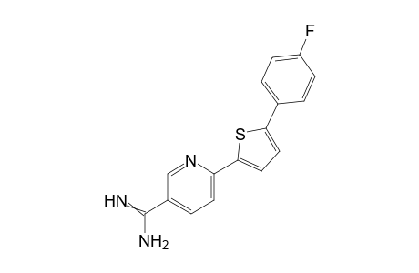 6-[5-(4-Fluorophenyl)thiophen-2-yl]nicotinamidine