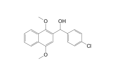 2-[1'-Hydroxy-1'-(4'-chlorophenyl)methyl]-1,4-dimethoxynaphthalene