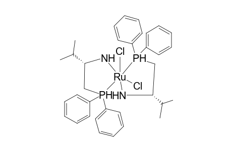 P,P'-Diphenylphosphino-5,5'-isopropyl[spiro[1-Aza-3-phos-2-ruth-2,2'-cyclopentane]dichloride Ruthenium(6) complex