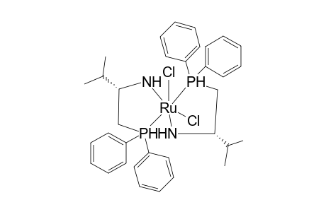 P,P'-Diphenylphosphino-5,5'-isopropyl[spiro[1-Aza-3-phos-2-ruth-2,2'-cyclopentane]dichloride Ruthenium(6) complex