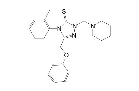 4-(2-methylphenyl)-5-(phenoxymethyl)-2-(1-piperidinylmethyl)-2,4-dihydro-3H-1,2,4-triazole-3-thione
