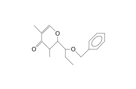 (2S,1'S,3R)-2-(1-Benzyloxy-propyl)-3,5-dimethyl-2,3-dihydro-4H-pyran-4-one