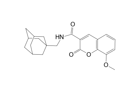 N-(1-adamantylmethyl)-2-keto-8-methoxy-chromene-3-carboxamide