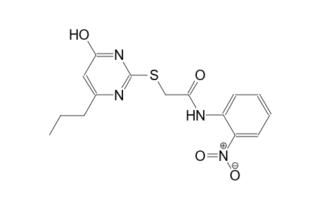 2-[(4-hydroxy-6-propyl-2-pyrimidinyl)sulfanyl]-N-(2-nitrophenyl)acetamide