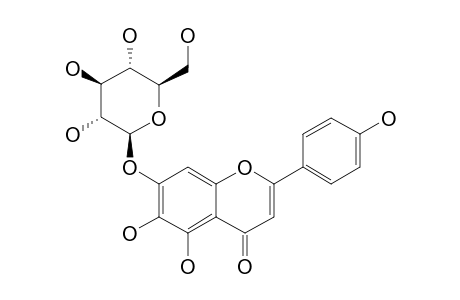 SCUTILLAREIN-7-O-BETA-D-GLUCOPYRANOSIDE;6-HYDROXY-APIGENIN-7-O-BETA-D-GLUCOPYRANOSIDE