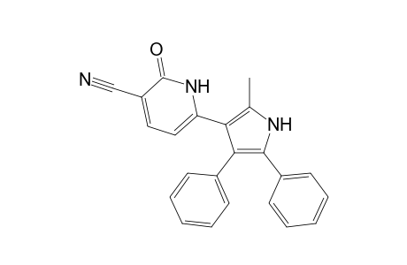 6-(2-Methyl-4,5-diphenyl-1H-pyrrol-3-yl)-2-oxo-1,2-dihydropyridine-3-carbonitrile