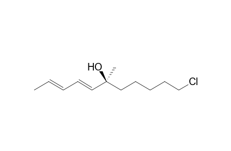(2E,4E,6S)-11-chloranyl-6-methyl-undeca-2,4-dien-6-ol