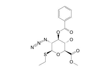 METHYL-(ETHYL-2-AZIDO-3-O-BENZOYL-2-DEOXY-1-THIO-BETA-D-GLUCOPYRANOSID)-URONATE