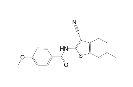 N-(3-cyano-6-methyl-4,5,6,7-tetrahydro-1-benzothien-2-yl)-4-methoxybenzamide