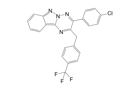 3-(4-Chlorophenyl)-2-[4-(trifluoromethyl)benzyl]-1,2,4-triazino-[2,3-b]indazole