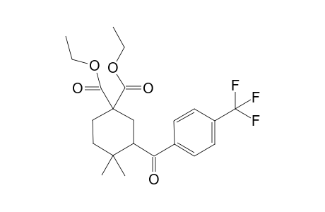 Diethyl 4,4-dimethyl-3-(4-(trifluoromethyl)benzoyl)cyclohexane-1,1-dicarboxylate
