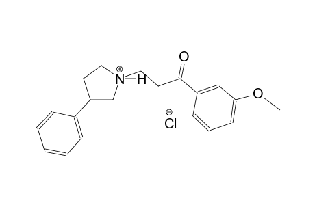 1-[3-(3-methoxyphenyl)-3-oxopropyl]-3-phenylpyrrolidinium chloride