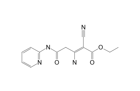 (Z)-3-amino-2-cyano-5-keto-5-(2-pyridylamino)pent-2-enoic acid ethyl ester
