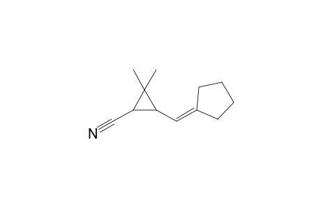 1-Cyano-2,2-dimethyl-3-(cyclopentylidenemethyl)cyclopropane