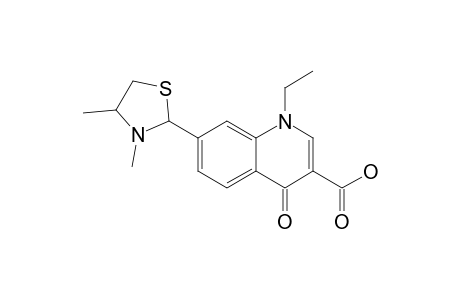 1,4-DIHYDRO-7-(3,4-DIMETHYLTHIAZOLIDIN-2-YL)-1-ETHYL-4-OXO-QUINOLINE-3-CARBOXYLIC-ACID