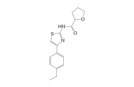 N-[4-(4-ethylphenyl)-1,3-thiazol-2-yl]tetrahydro-2-furancarboxamide