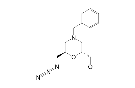 2,6-ANHYDRO-4-AZA-7-AZIDO-4-BENZYL-3,4,5,7-TETRADEOXY-D-GLYCERO-D-ARABINO-HEPTITOL