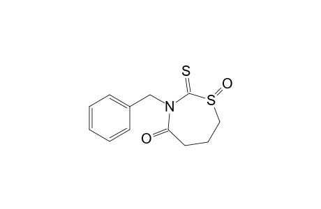4-Oxo-3-benzyl-1,3-thiazepane-2-thione - s-oxide