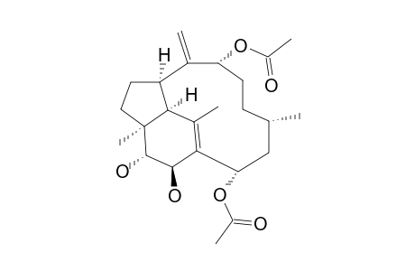 9-ALPHA,14-ALPHA-DIACETOXY-2-BETA,3-ALPHA-DIHYDROXY-1(15),8(19)-TRINERVITADIENE