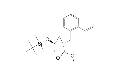 METHYL-2-(TERT.-BUTYLDIMETHYLSILOXY)-2-METHYL-1-(2-VINYLBENZYL)-CYCLOPROPANECARBOXYLATE