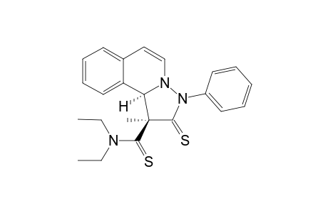 (rel-10b-.beta.H)-N,N-Diethyl-1,2,3,10b-tetrahydro-1.beta.-methyl-3-phenyl-2-thioxopyrazolo[5,1-a]isoquinoline-1-thiocarboxamide