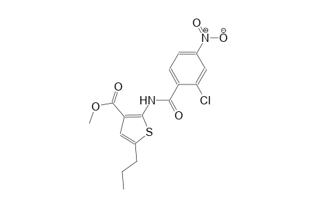 methyl 2-[(2-chloro-4-nitrobenzoyl)amino]-5-propyl-3-thiophenecarboxylate