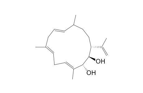 3,6,9-cyclotetradecatriene-1,2-diol, 3,7,11-trimethyl-14-(1-methylethenyl)-, (1R*,2R*,3E,6E,10E,14R*)-(+-)-