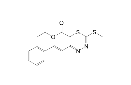 N-[(Methylthio)(ethoxycarbonylmethylthio)methylene]-N'-cinnamylidenedrazine