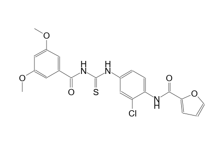 N-[2-chloro-4-({[(3,5-dimethoxybenzoyl)amino]carbothioyl}amino)phenyl]-2-furamide