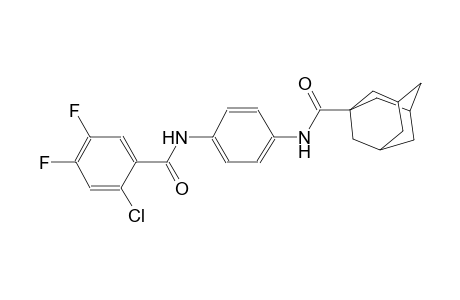 N-[4-[(2-chloro-4,5-difluoro-benzoyl)amino]phenyl]adamantane-1-carboxamide