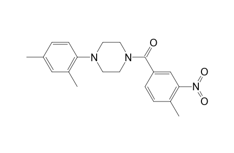 [4-(2,4-dimethylphenyl)-1-piperazinyl]-(4-methyl-3-nitrophenyl)methanone