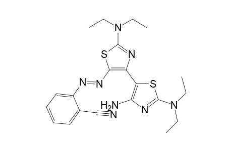 4-Amino-2-(diethylamino)-5-{2-(diethylamino)-5-(2-cyanophenylazo)thiazol-4-yl}thiazole