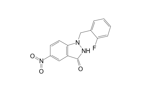 1-(2-fluorobenzyl)-5-nitro-indazolin-3-one