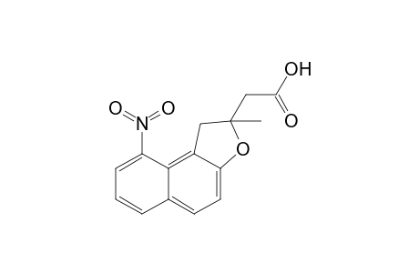 2-(2-Methyl-9-nitro-1,2-dihydronaphtho[2,1-b]furan-2-yl)acetic acid