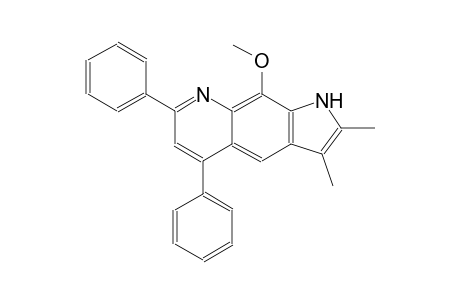 9-methoxy-2,3-dimethyl-5,7-diphenyl-1H-pyrrolo[3,2-g]quinoline