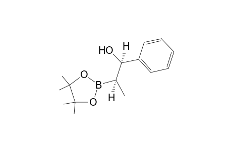 (1R,2R)-1-Phenyl-2-(4,4,5,5-tetramethyl-[1,3,2]dioxaborolan-2-yl)-propan-1-ol