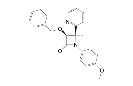 (3RS,4RS)-3-BENZYLOXY-1-(4-METHOXYPHENYL)-4-METHYL-4-(2-PYRIDINYL)-AZETIDIN-2-ONE