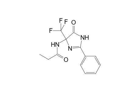 N-[5-oxo-2-phenyl-4-(trifluoromethyl)-4,5-dihydro-1H-imidazol-4-yl]propanamide