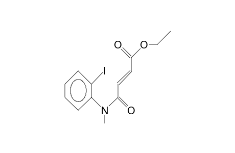 (E)-4-(N-<2'-Iodo-phenyl>-N-methylamino)-4-oxo-but-2-enoic acid, ethyl ester