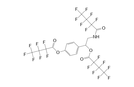 Butanoic acid, heptafluoro-, 4-[2-[(2,2,3,3,4,4,4-heptafluoro-1-oxobutyl)amino]-1-(2,2,3,3,4,4,4-heptafluoro-1-oxobutoxy)ethyl]phenyl ester