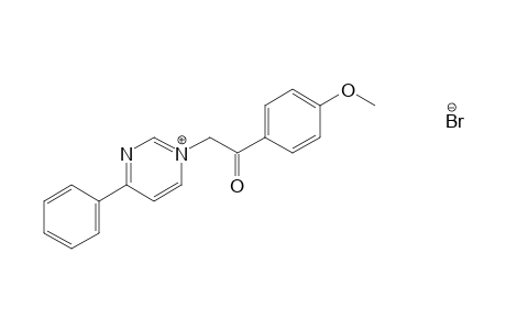 1-(p-methoxyphenacyl)-4-phenylpyrimidinium bromide
