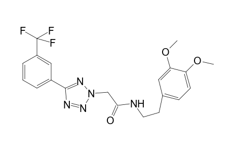 2H-1,2,3,4-Tetrazole-2-acetamide, N-[2-(3,4-dimethoxyphenyl)ethyl]-5-[3-(trifluoromethyl)phenyl]-
