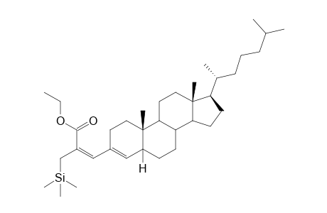 Ethyl 3-(cholest-3-en-3-yl)-2-(trimethylsilylmethyl)prop-2-enoate