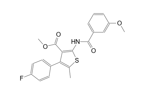methyl 4-(4-fluorophenyl)-2-[(3-methoxybenzoyl)amino]-5-methyl-3-thiophenecarboxylate