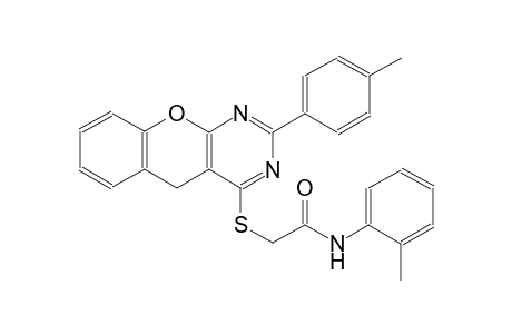 acetamide, N-(2-methylphenyl)-2-[[2-(4-methylphenyl)-5H-[1]benzopyrano[2,3-d]pyrimidin-4-yl]thio]-