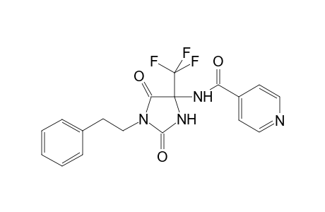 Isonicotinamide, N-(2,5-dioxo-1-phenethyl-4-trifluoromethylimidazolidin-4-yl)-